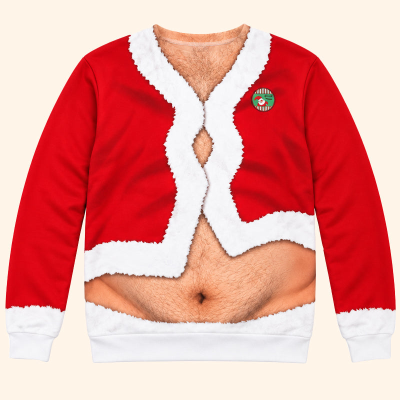 Funny Christmas Print Sweatshirt