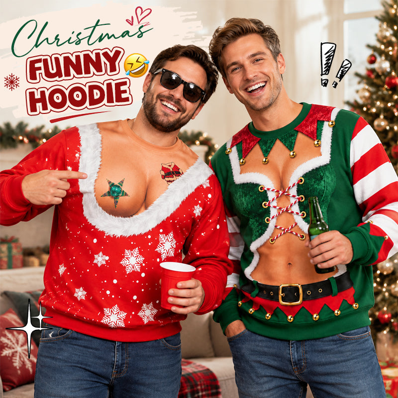 Funny Christmas Print Sweatshirt