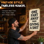 Cheeky Humour Metal Wall Sign – Funny Vintage Garage & Home Bar Decor