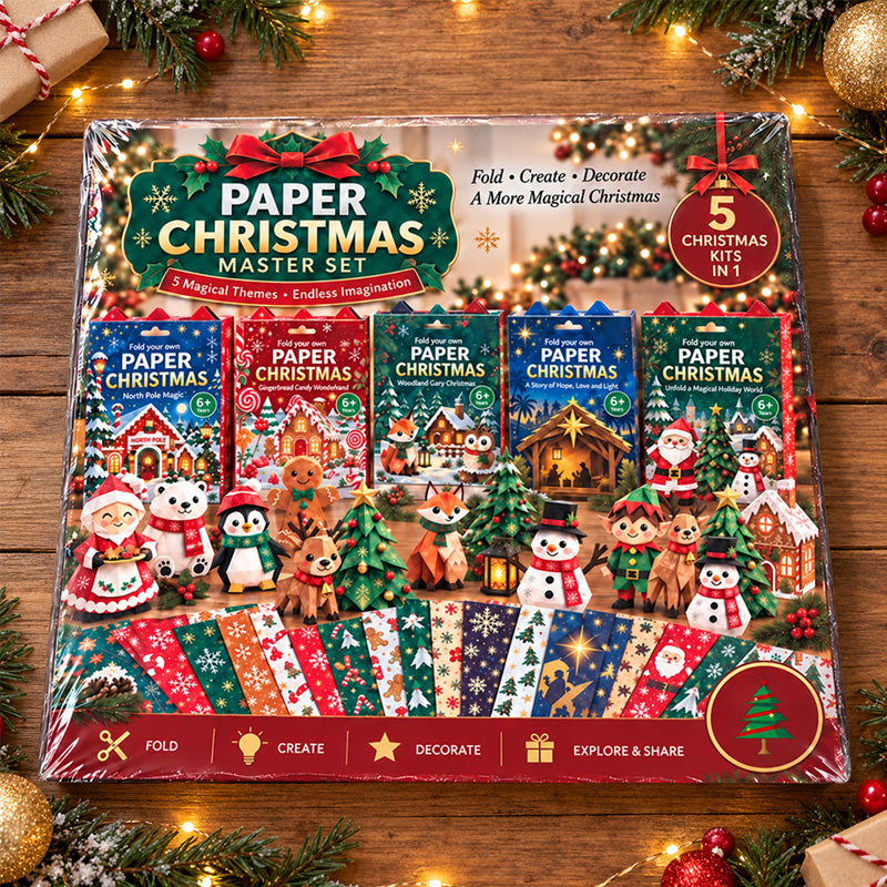🎄Christmas Paper Craft Kit – Fold & Create Your Own Holiday Decorations✂️