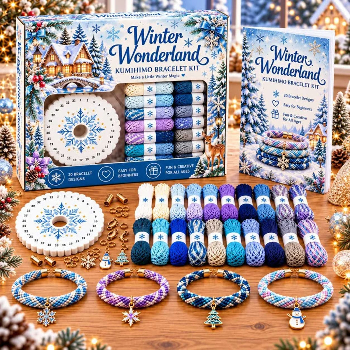 Christmas Kumihimo Bracelet Kit