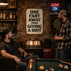 Cheeky Humour Metal Wall Sign – Funny Vintage Garage & Home Bar Decor