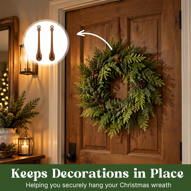 🎄Reusable Christmas Wreath Hanging Strap – No-Drill Decor Fastener