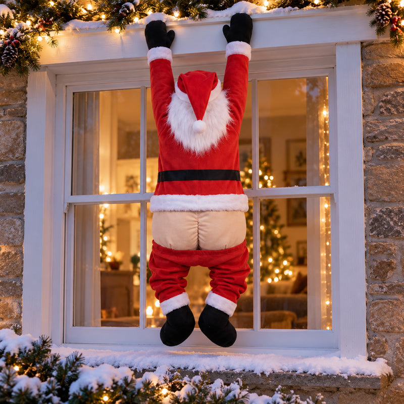Funny Upside-Down Santa Christmas Decoration