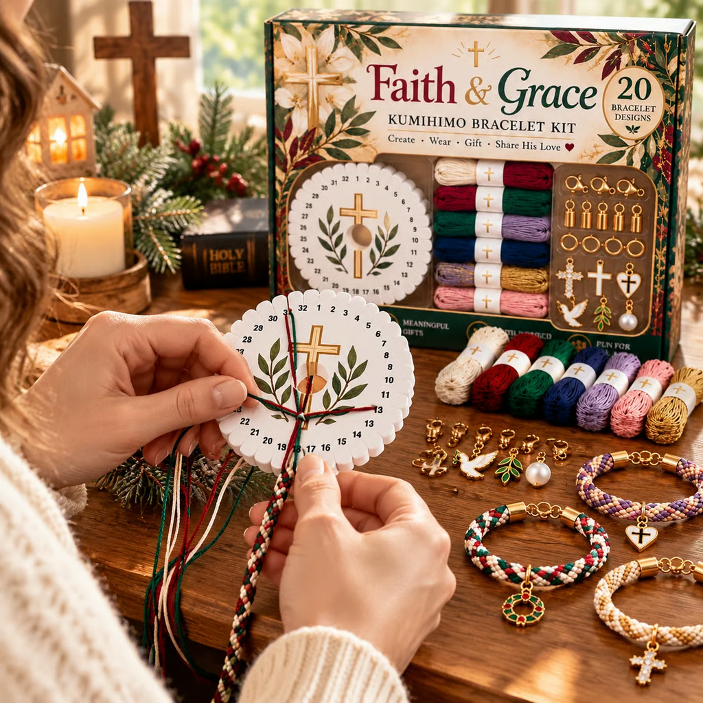 Christmas Kumihimo Bracelet Kit