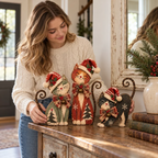 🔥Limited Time Buy 2 Get 20% OFF🔥 - 🎄🐱Vintage Lighted Christmas Cat Trio