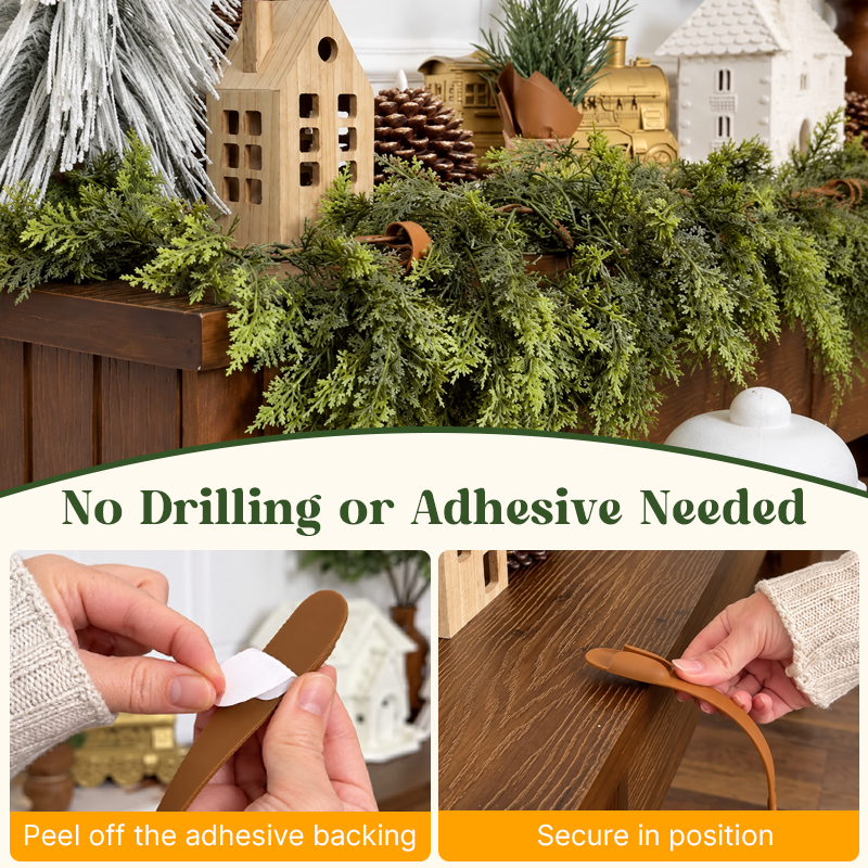 🎄Reusable Christmas Wreath Hanging Strap – No-Drill Decor Fastener