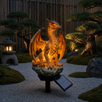 Dragon Legacy Golden Ember Edition solcellslampa för trädgården