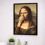 🎨😂 De "Stinky Mona" badkamer-lachkunst – klassiek ontmoet komedie!