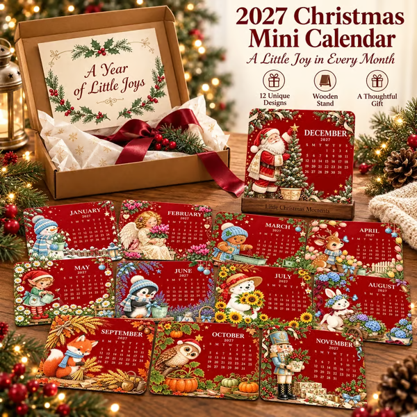 🎄🌱 Christmas Limited Edition – Eco-Friendly Plantable “Timeless” Seed Calendar 2027 🌸🌿