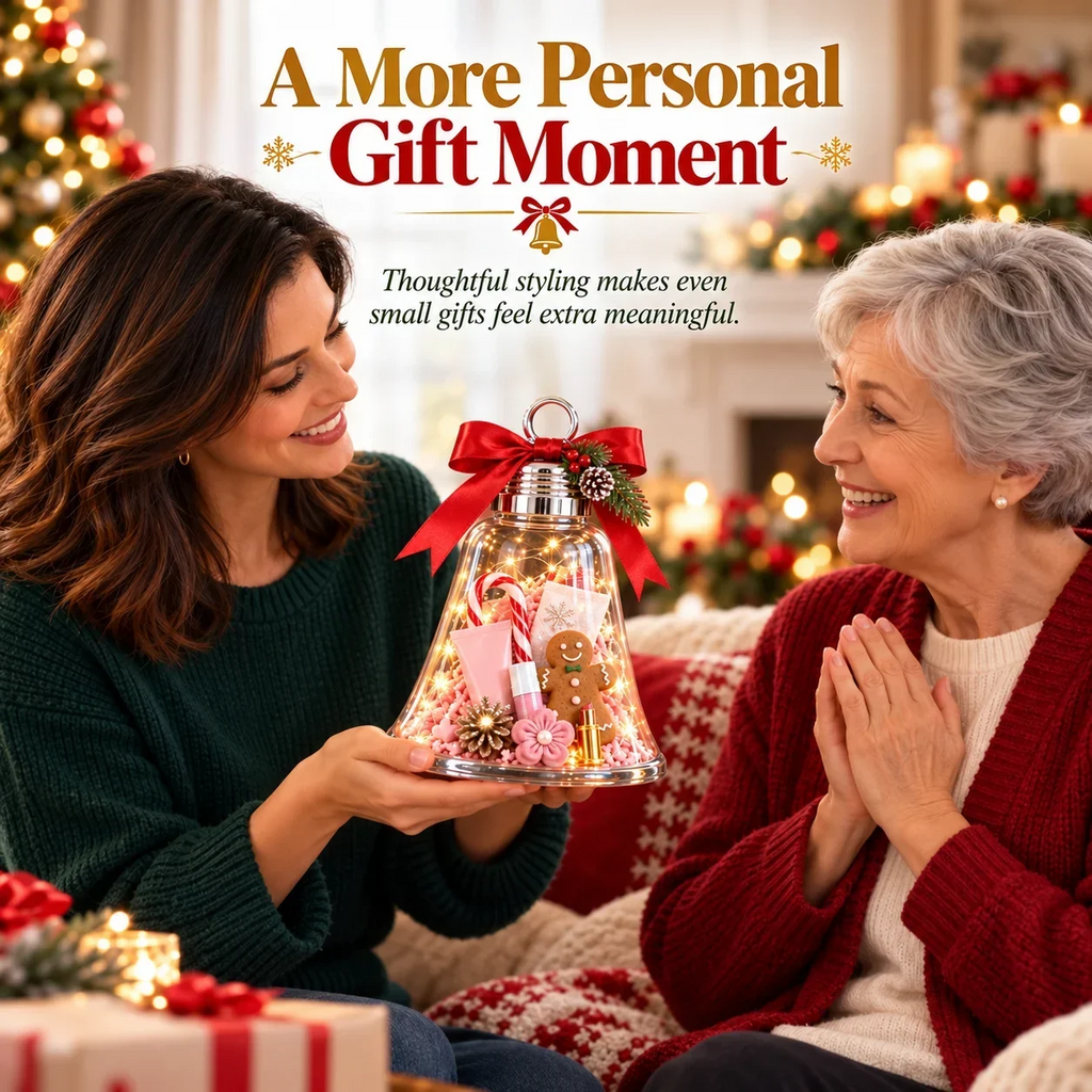 🎄🎁DIY Christmas Gift Jar with Decorative Ribbon – Personalized Holiday Gift Display