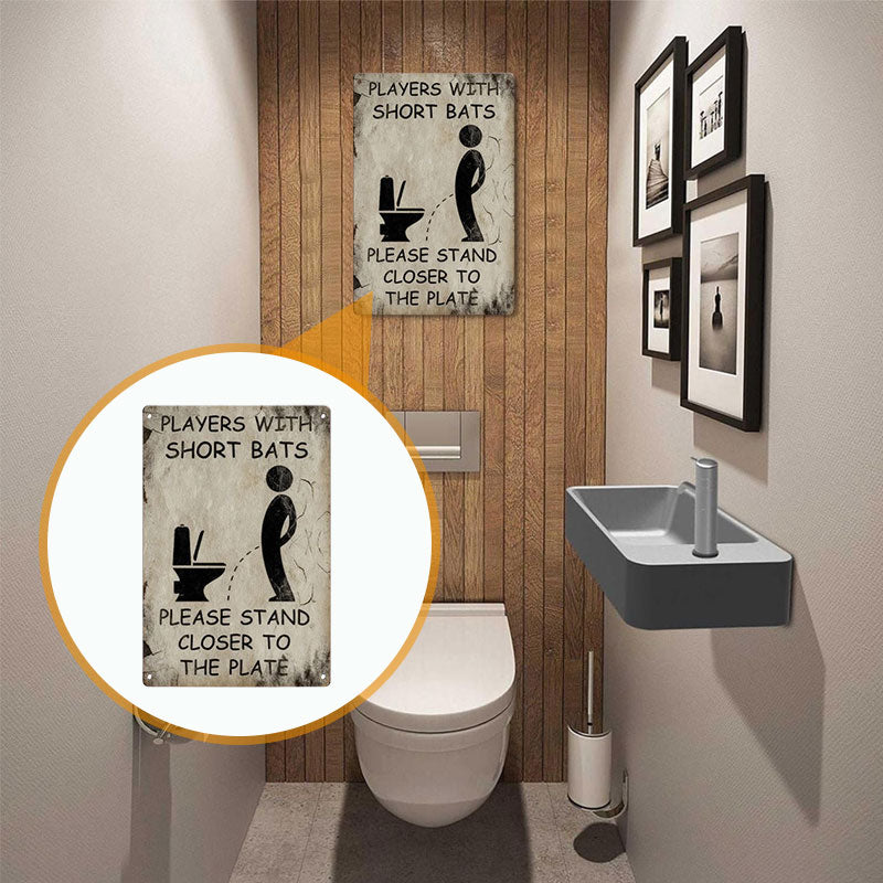 Parodie op toiletbordjes