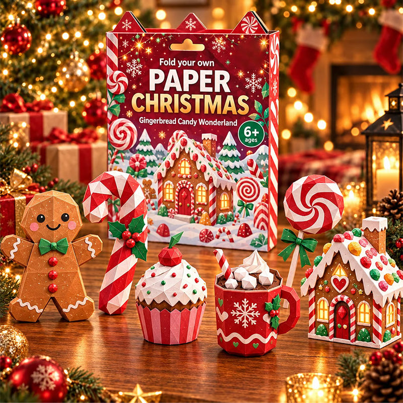 🎄Christmas Paper Craft Kit – Fold & Create Your Own Holiday Decorations✂️