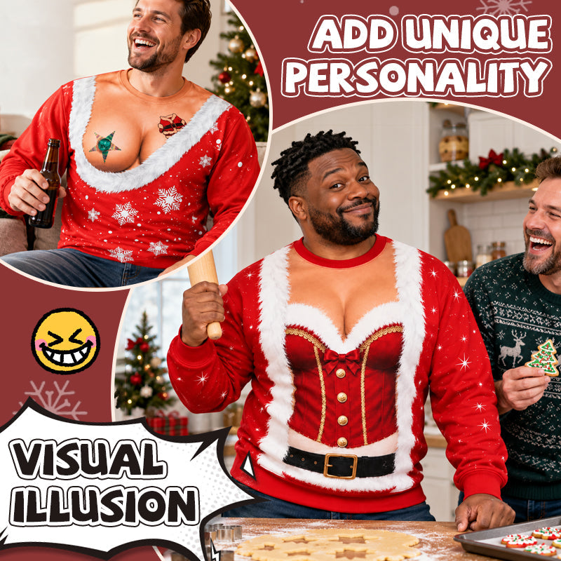 Funny Christmas Print Sweatshirt