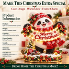 🐼Panda Christmas Greeting Figurine