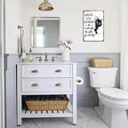 🔥 Laatste dag 49% korting – Peekaboo Kitty Bathroom Humor Wall Sign