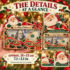 🎄Christmas Cash Gift Ornament – Layered Wooden Money Holder & Hanging Tree Decoration💵