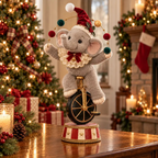 🎄 Vintage Christmas Circus Animal Figurines – Whimsical Festive Tabletop Decorations