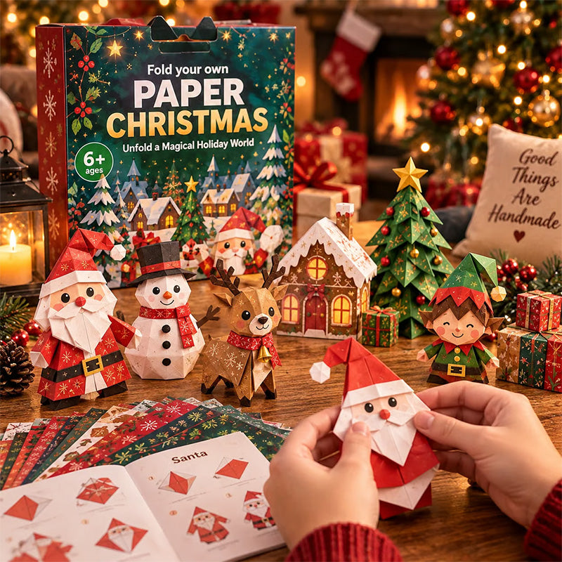 🎄Christmas Paper Craft Kit – Fold & Create Your Own Holiday Decorations✂️