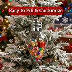 🎁Christmas Light Bulb Gift Jar – Refillable Holiday Ornament