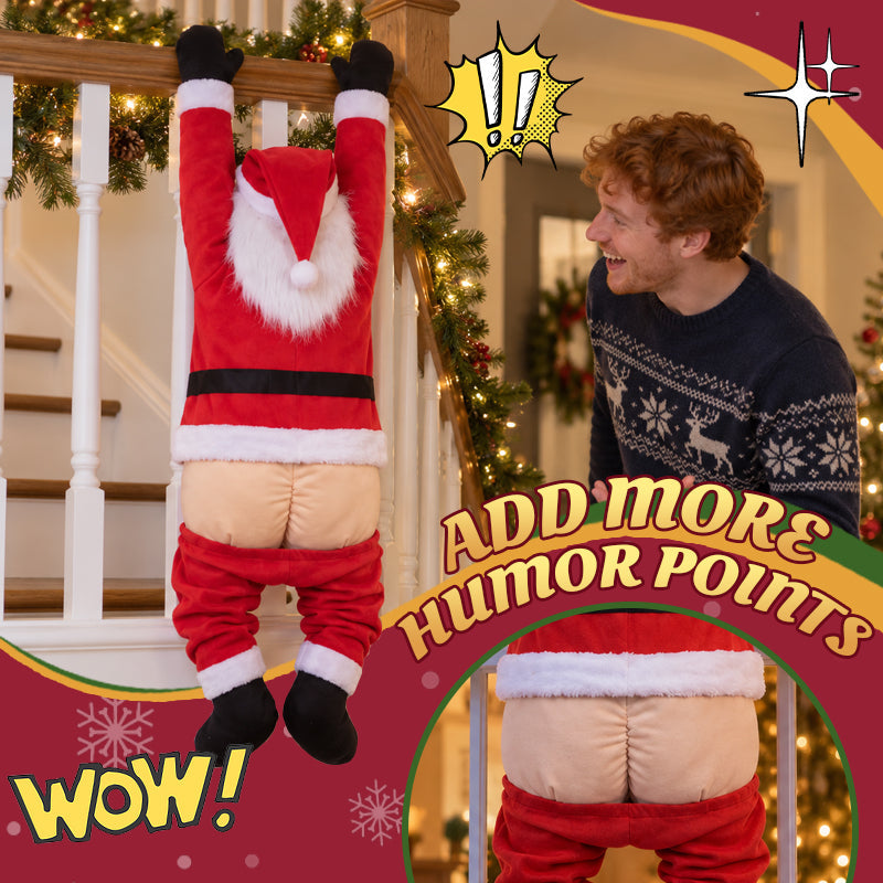 Funny Upside-Down Santa Christmas Decoration
