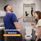 Parodie op toiletbordjes