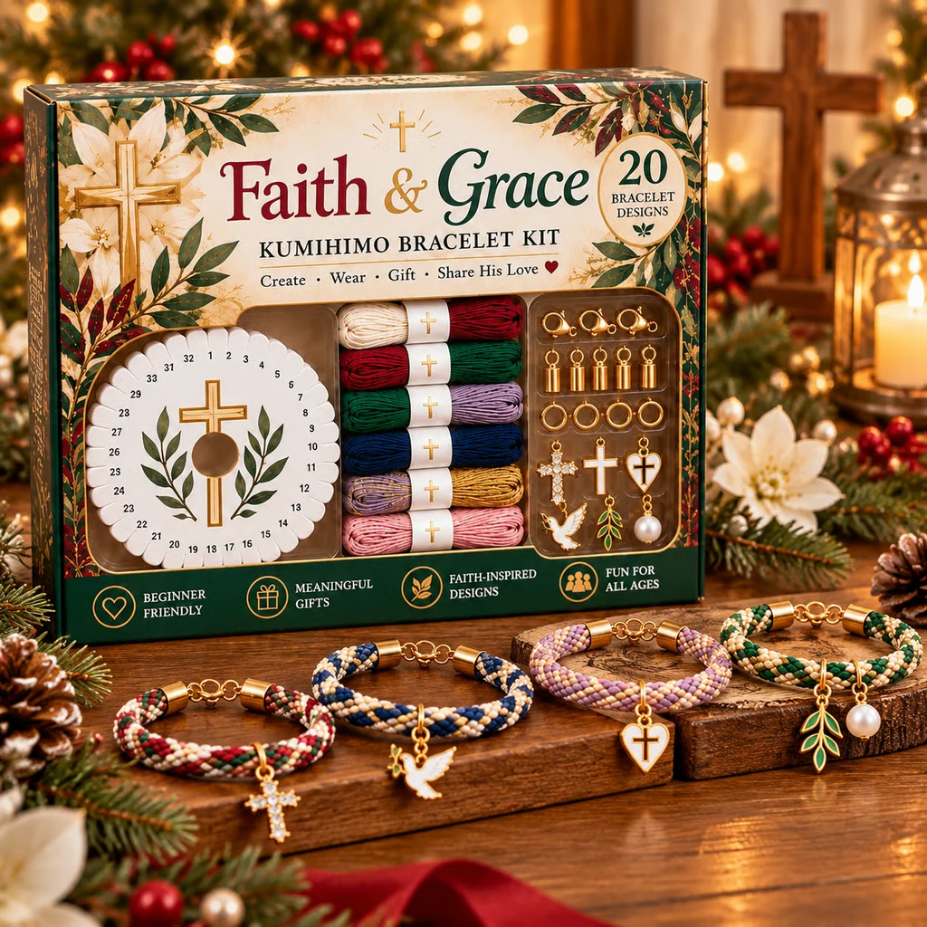Christmas Kumihimo Bracelet Kit