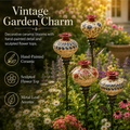 Vintage Hummingbird Feeder Garden Stake – Decorative Flower Nectar Feeder