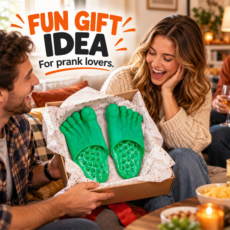 Funny Barefoot Novelty Slippers