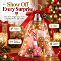 🎄🎁DIY Christmas Gift Jar with Decorative Ribbon – Personalized Holiday Gift Display