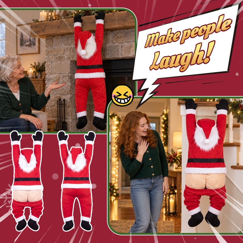 Funny Upside-Down Santa Christmas Decoration