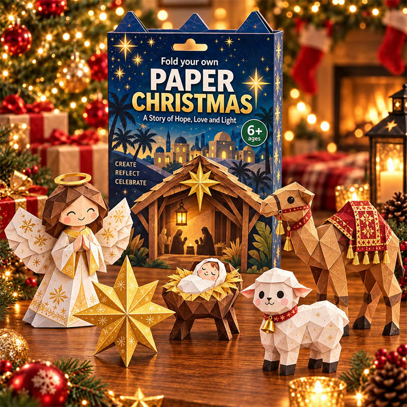 🎄Christmas Paper Craft Kit – Fold & Create Your Own Holiday Decorations✂️