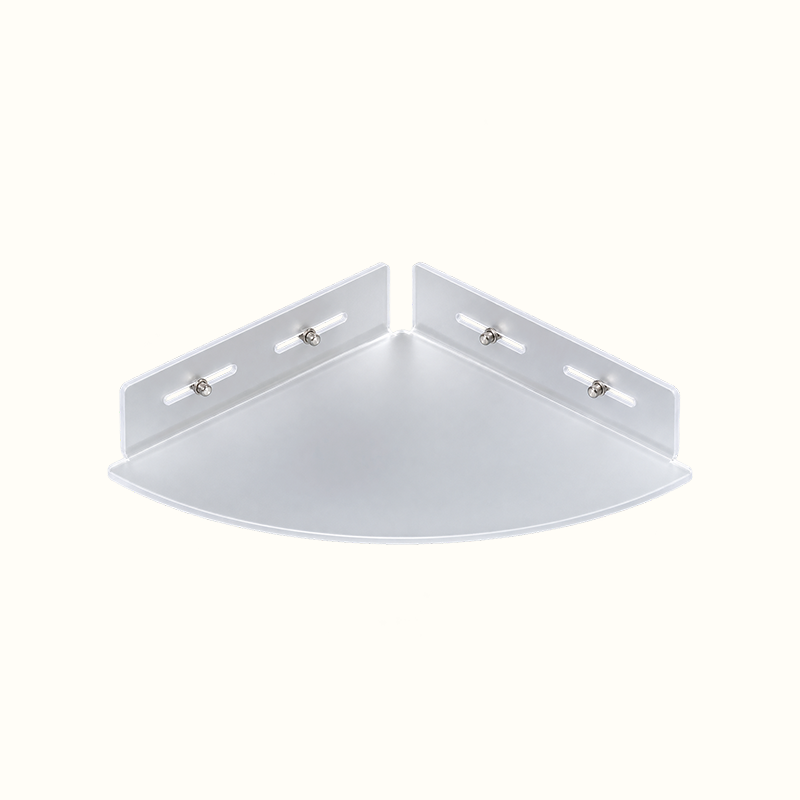 Clear Corner Storage Shelf – Easy No-Drill Installation