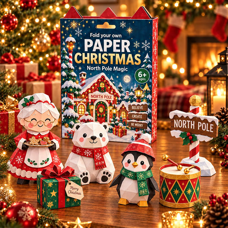 🎄Christmas Paper Craft Kit – Fold & Create Your Own Holiday Decorations✂️