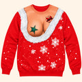 Funny Christmas Print Sweatshirt