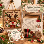 🎄✨ Christmas DIY Fabric Weaving Friendship Kit - 🧵 Create Something Special Together! 💕