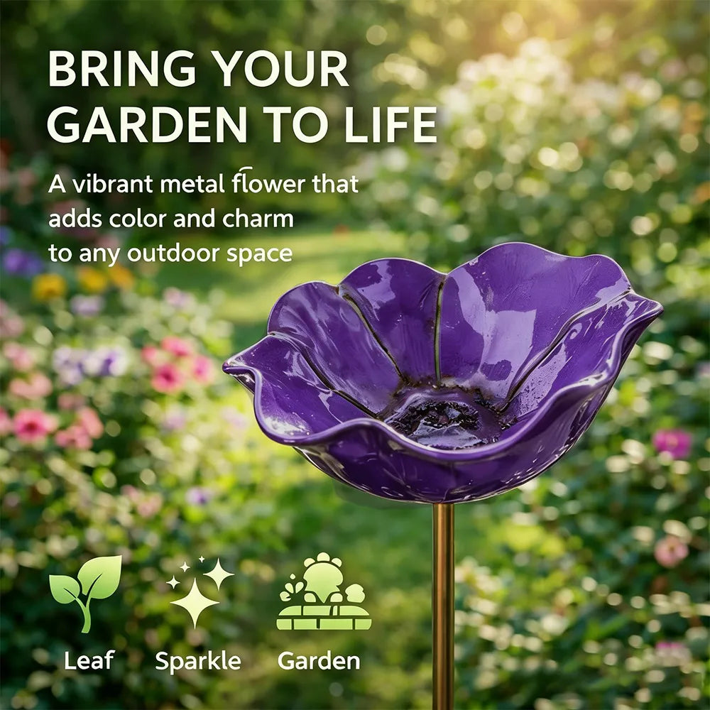 💖🎁Handgjord metallstång till blomsterträdgård🎁