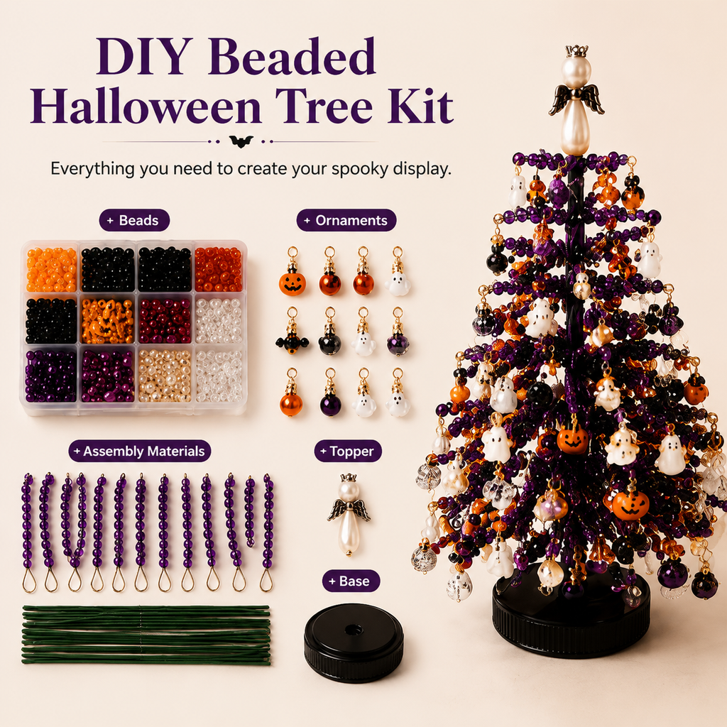 🎃DIY Beaded Halloween Tree Kit🎁