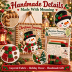 🎄✨ Christmas DIY Fabric Weaving Friendship Kit - 🧵 Create Something Special Together! 💕
