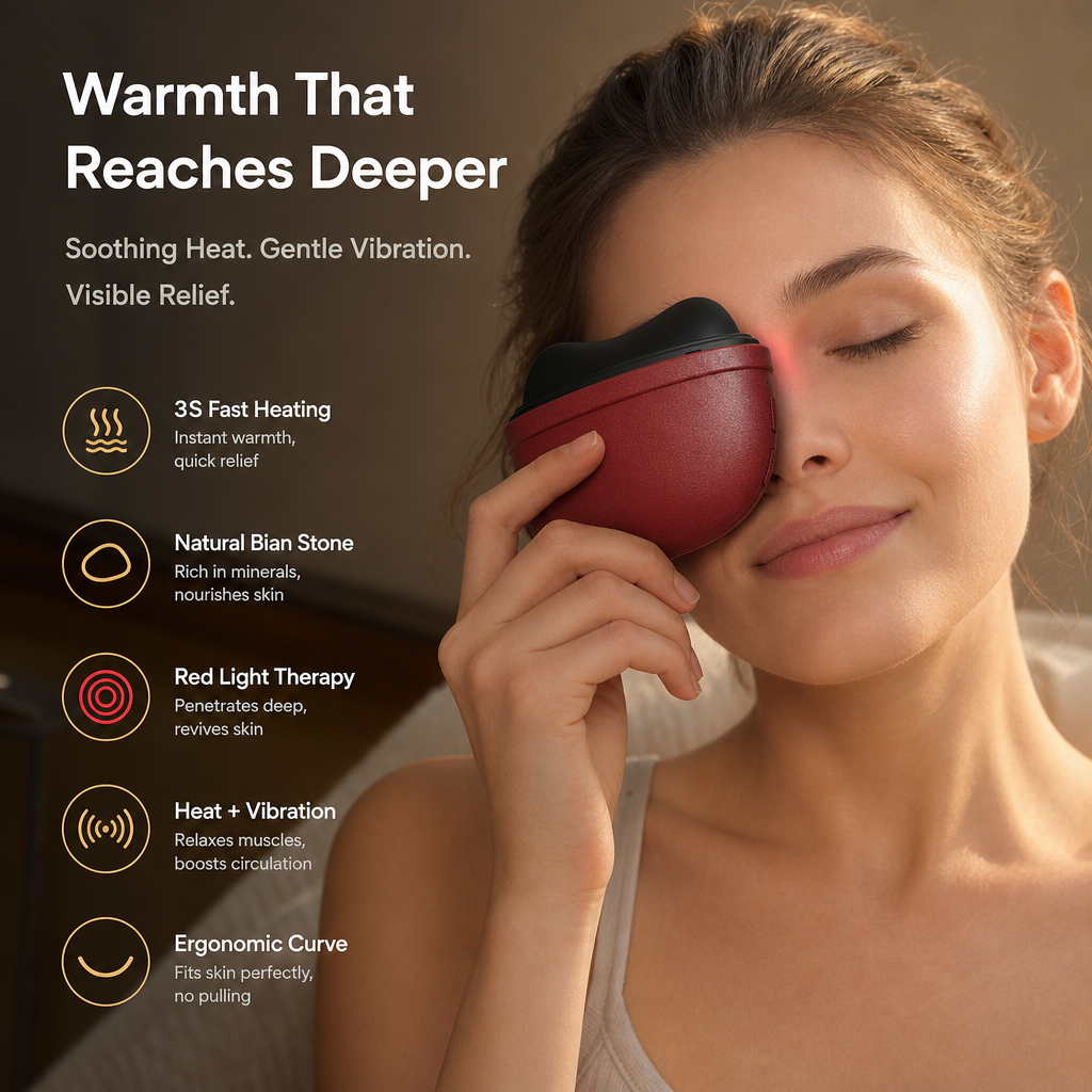 Elektrisk Gua Sha-massageapparat Ansiktslyftning och uppladdningsbart massageverktyg ✨💆‍♀️