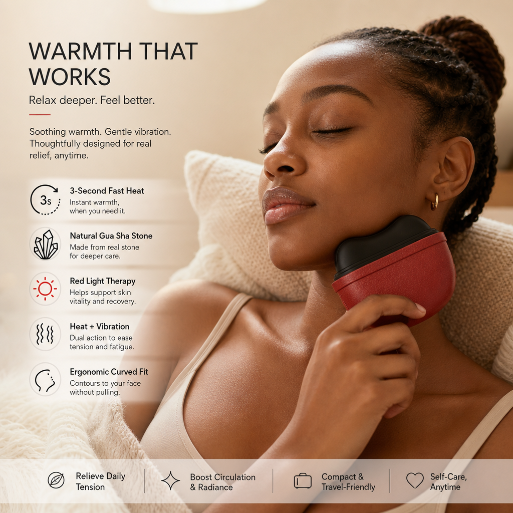 Elektrisk Gua Sha-massageapparat Ansiktslyftning och uppladdningsbart massageverktyg ✨💆‍♀️