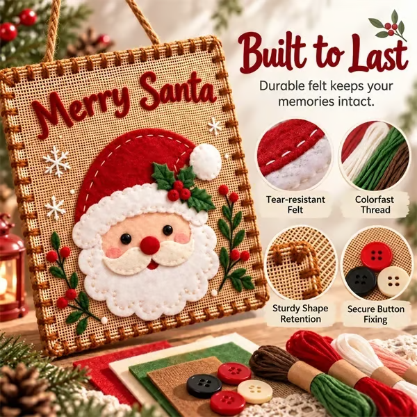 🎄✨ Christmas DIY Fabric Weaving Friendship Kit - 🧵 Create Something Special Together! 💕