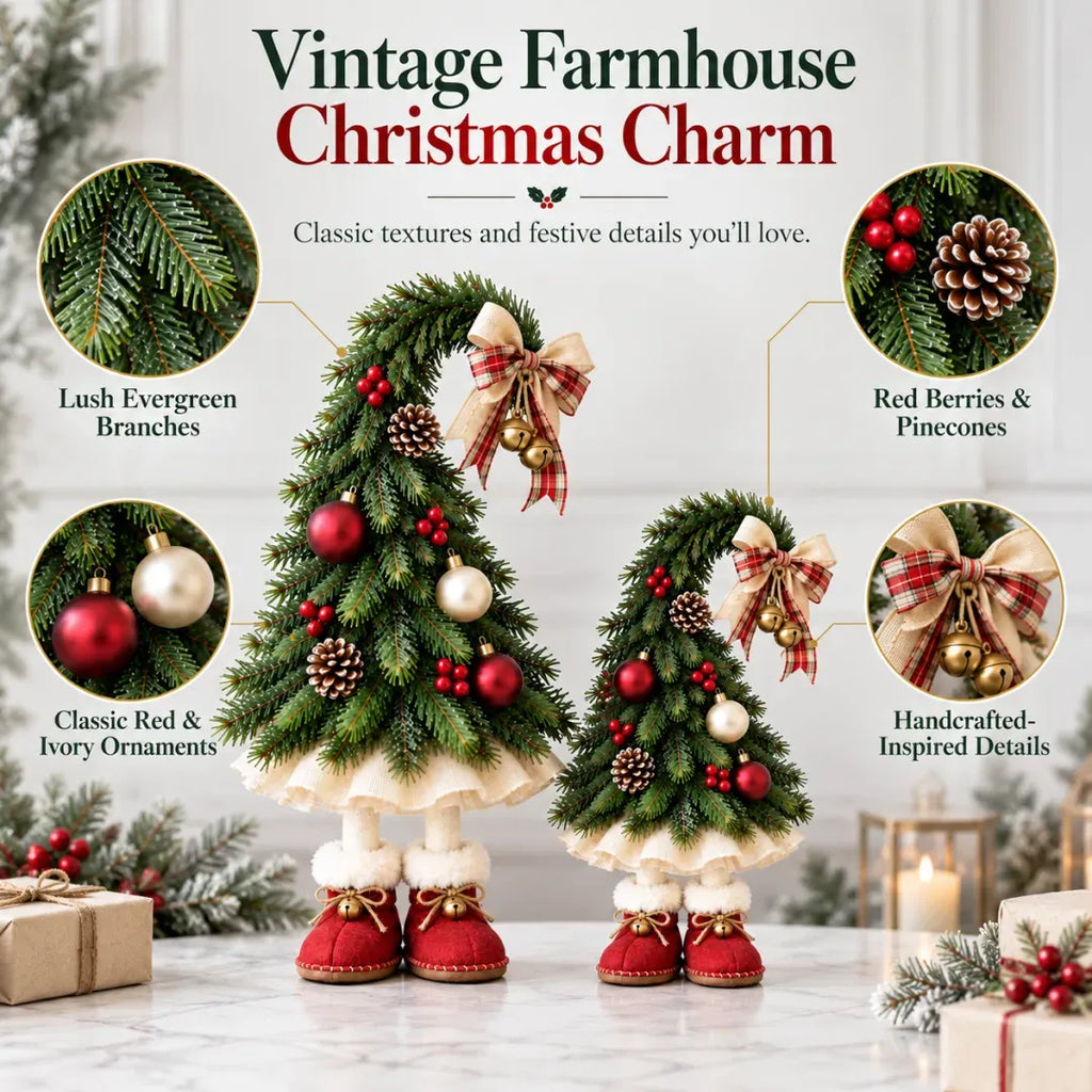 🍄Whimsical Christmas Elf Tree Decor🌙