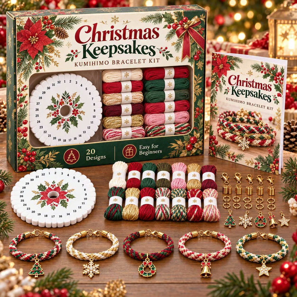 Christmas Kumihimo Bracelet Kit