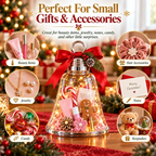 🎄🎁DIY Christmas Gift Jar with Decorative Ribbon – Personalized Holiday Gift Display