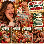 🎄Christmas Cash Gift Ornament – Layered Wooden Money Holder & Hanging Tree Decoration💵