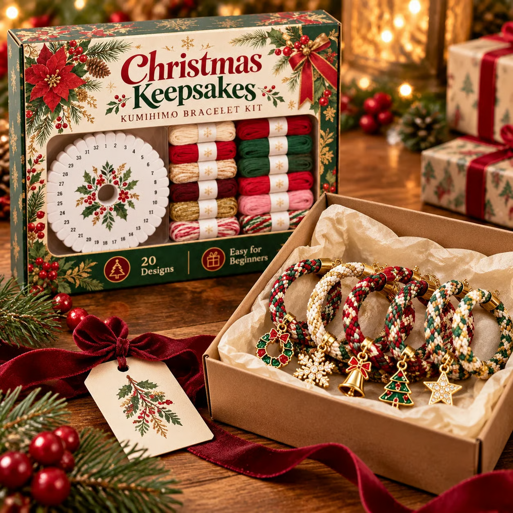 Christmas Kumihimo Bracelet Kit