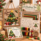 🎄✨ Christmas DIY Fabric Weaving Friendship Kit - 🧵 Create Something Special Together! 💕